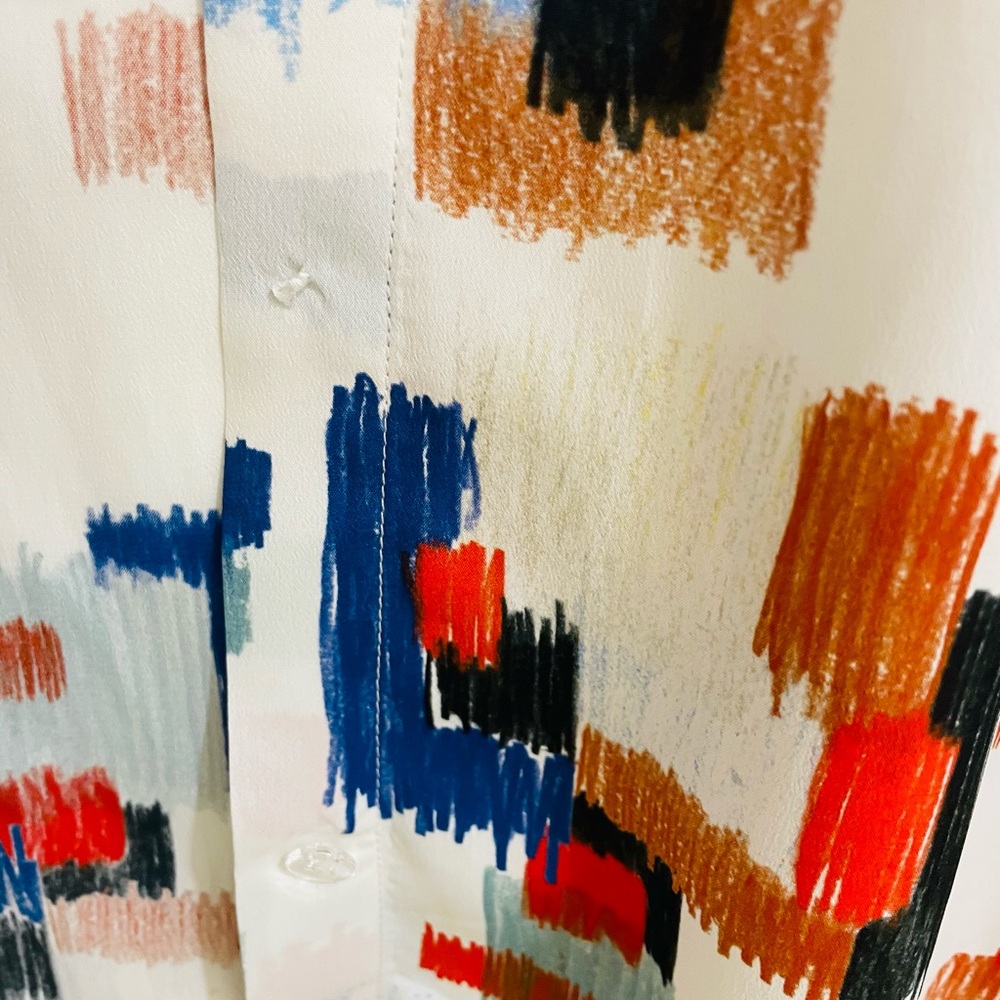 Rosetta Getty, Abstract Print Blouse. - image 5